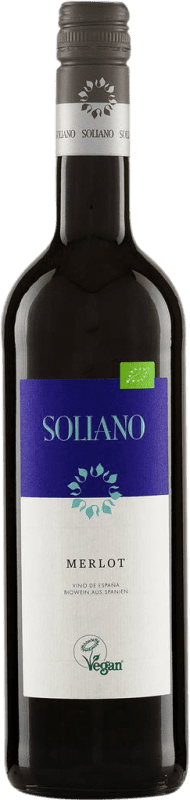 6,95 € Free Shipping | Red wine Soliano D.O. La Mancha Castilla la Mancha Spain Merlot Bottle 75 cl