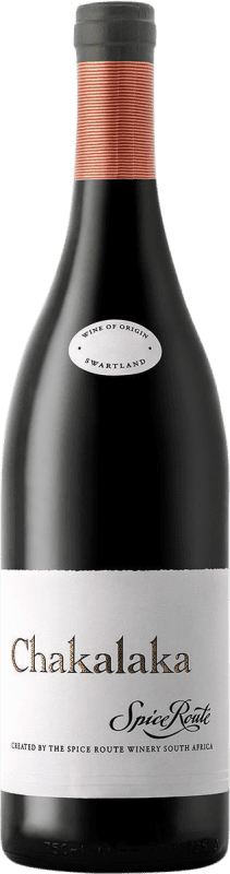 22,95 € Бесплатная доставка | Красное вино Spice Route Chakalaka W.O. Western Cape Western Cape South Coast Южная Африка Garnacha — Гренаш, Cariñena — Кариньян, Nebbiolo — Неббиоло, Mourvèdre — Мурведр, Petite Syrah, Tannat — Таннат 75 cl