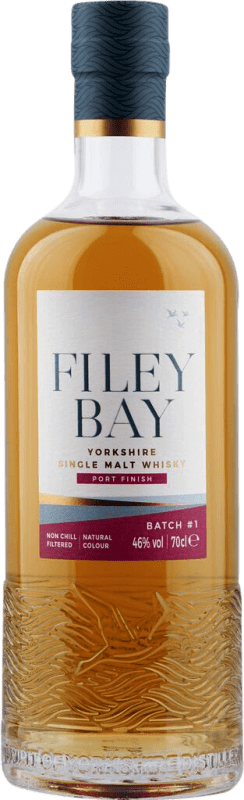 84,95 € Envio grátis | Whisky Single Malt Spirit of Yorkshire Filey Bay Moscatel Cask Finish — Afinado em Barrica Yorkshire Reino Unido 70 cl