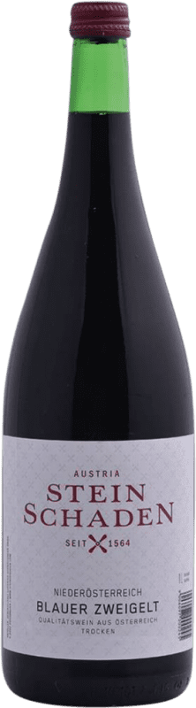 5,95 € Free Shipping | Red wine Steinschaden Blauer Dry I.G. Niederösterreich Niederösterreich Austria Zweigelt Bottle 1 L