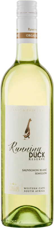 8,95 € Бесплатная доставка | Белое вино Stellar Organics Running Duck Sauvignon Blanc Semillion Резерв W.O. Western Cape Western Cape South Coast Южная Африка Nebbiolo, Sauvignon White бутылка 75 cl