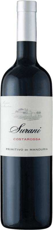 16,95 € Бесплатная доставка | Красное вино Surani Costarossa D.O.C. Primitivo di Manduria Апулия Италия Primitivo — Примитиво 75 cl