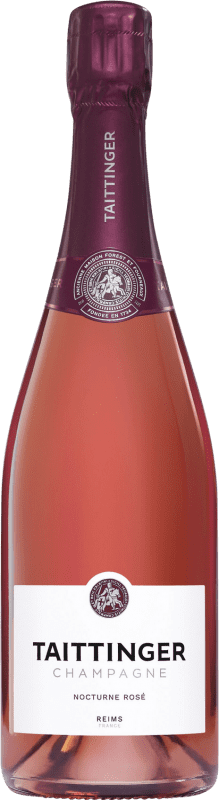 89,95 € Spedizione Gratuita | Spumante Rosato Taittinger Nocturne City Lights Seco — Secco Rosé — Rosato A.O.C. Champagne champagne Francia Pinot Nero, Chardonnay, Pinot Meunier Bottiglia 75 cl