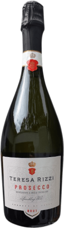 13,95 € 送料無料 | 白のスパークリングワイン Teresa Rizzi Brut — ブリュット D.O.C. Prosecco フリウリ - ヴェネツィアジュリア イタリア Glera — グレラ 75 cl