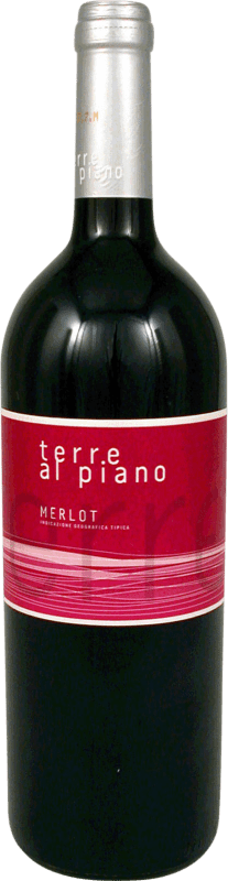 9,95 € Бесплатная доставка | Красное вино Terre al Piano I.G.T. Veneto Венето Италия Merlot бутылка 1 L