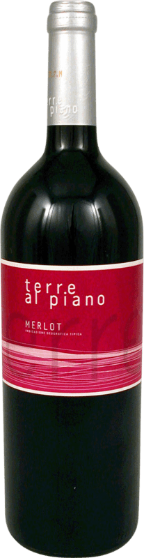 11,95 € Envio grátis | Vinho Tinto Terre al Piano I.G.T. Veneto Vêneto Itália Merlot 1 L