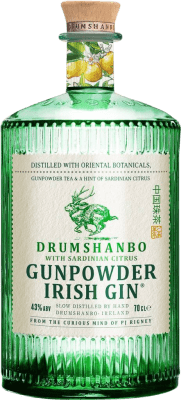 34,95 € Spedizione Gratuita | Genever Gin Drumshanbo Gunpowder Sardinian Irlanda 70 cl Citrus — Agrumi