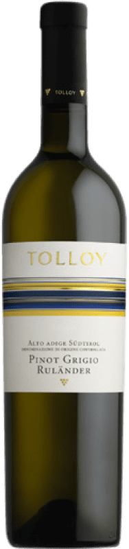 13,95 € Бесплатная доставка | Белое вино Tolloy D.O.C. Alto Adige Tirol del Sur Италия Pinot Grey бутылка 75 cl