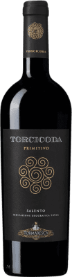 181,95 € Бесплатная доставка | Красное вино Tormaresca Torcicoda I.G.T. Salento Италия Primitivo Специальная бутылка 5 L