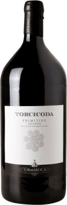 194,95 € Envío gratis | Vino Tinto Tormaresca Torcicoda I.G.T. Salento Italia Primitivo Botella Especial 5 L