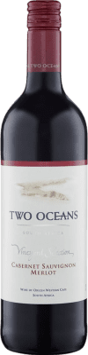 5,95 € Kostenloser Versand | Rotwein Two Oceans W.O. Western Cape Western Cape South Coast Südafrika Merlot, Cabernet Sauvignon Flasche 75 cl