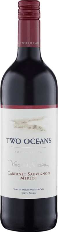 5,95 € Kostenloser Versand | Rotwein Two Oceans W.O. Western Cape Western Cape South Coast Südafrika Merlot, Cabernet Sauvignon Flasche 75 cl