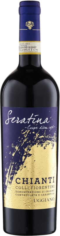 11,95 € Бесплатная доставка | Красное вино Uggiano Seratina D.O.C.G. Chianti Тоскана Италия Cabernet Sauvignon, Sangiovese бутылка 75 cl