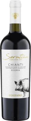 7,95 € Бесплатная доставка | Красное вино Uggiano Seratina Резерв D.O.C.G. Chianti Тоскана Италия Cabernet Sauvignon, Sangiovese бутылка 75 cl