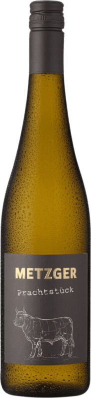 13,95 € 免费送货 | 白葡萄酒 Uli Metzger Prachtstück Weißburgunder Chardonnay KuhbA Trocken — 干型 Q.b.A. Pfälz 普法尔茨 德国 Chardonnay — 莎当妮, Pinot Blanc — 白皮诺 瓶装 75 cl
