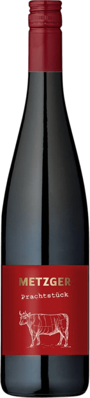 12,95 € Kostenloser Versand | Rotwein Uli Metzger Prachtstück KuhbA Trocken Cuvée Q.b.A. Pfälz Pfälz Deutschland Cabernet Sauvignon, Portugieser, Dornfelder, Regent Flasche 75 cl