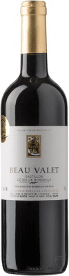 10,95 € Free Shipping | Red Wine Saint Emilion. Beau Valet Castillon A.O.C. Côtes de Bordeaux Bordeaux France Merlot 75 cl