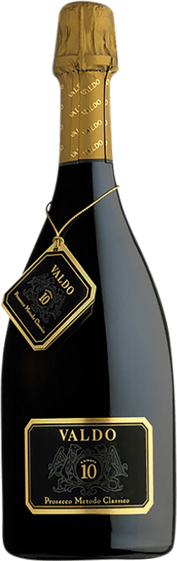 26,95 € Envío gratis | Espumoso blanco Valdo Número 10 Spumante Metodo Classico Brut D.O.C. Prosecco Friuli-Venezia Giulia Italia Glera Botella 75 cl