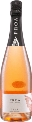 15,95 € Envio grátis | Espumante rosé Vallformosa Proa Rosado Brut D.O. Cava Catalunha Espanha Grenache Tintorera, Trepat Garrafa 75 cl