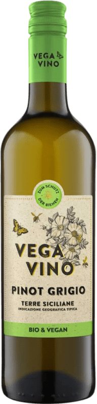 6,95 € Envoi gratuit | Vin Blanc VegaVino I.G.T. Terre Siciliane Sicile Italie Pinot Gris Biologique Bouteille 75 cl