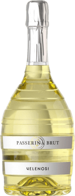 21,95 € Free Shipping | White Sparkling Wine Velenosi Method Charmat Brut Marcas Italy Passerina Bottle 75 cl