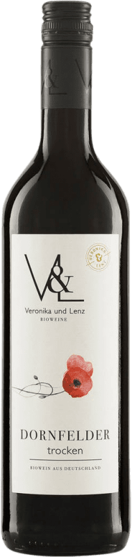 7,95 € Envio grátis | Vinho tinto Veronika & Lenz Q.b.A. Rheinhessen Rheinhessen Alemanha Dornfelder Garrafa 75 cl