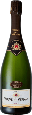 15,95 € 送料無料 | 白のスパークリングワイン Veuve du Vernay Brut — ブリュット Blanc de Blancs フランス Chenin — シュナン, Ugni — ウニ 75 cl