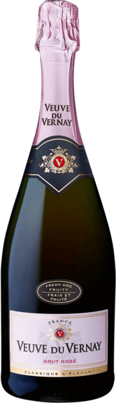 13,95 € Бесплатная доставка | Розовое игристое Veuve du Vernay Mousseux Rosé брют Франция Syrah, Grenache, Cinsault бутылка 75 cl