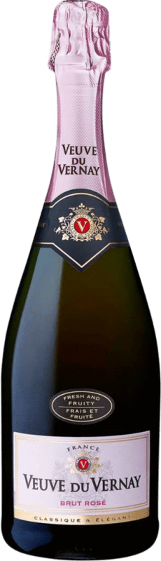 14,95 € 送料無料 | ロゼのスパークリングワイン Veuve du Vernay Brut — ブリュット Rosé — ロゼ フランス Syrah — シラー, Garnacha — グルナッシュ, Cinsault — サンソー ボトル 75 cl