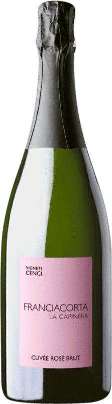 46,95 € Free Shipping | Rosé Sparkling Wine Vigneti Cenci La Capinera Brut Rosé D.O.C.G. Franciacorta Lombardia Italy Bottle 75 cl