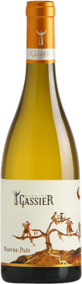 22,95 € Envío gratis | Vino Blanco Domaine Gassier Nostre Pais A.O.C. Costières de Nîmes Rhône Francia Garnacha, Nebbiolo, Viognier, Bourboulenc, Clairette 75 cl