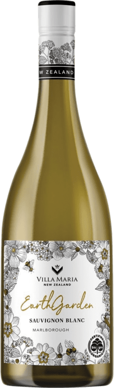 15,95 € Бесплатная доставка | Белое вино Villa Maria Earth Garden I.G. Marlborough Марлборо Новая Зеландия Sauvignon White бутылка 75 cl