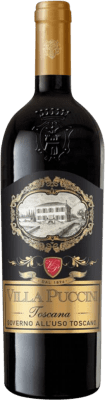 10,95 € Free Shipping | Red wine Villa Puccini Governo All'Uso I.G.T. Toscana Tuscany Italy Cabernet Sauvignon, Sangiovese, Ciliegiolo Bottle 75 cl