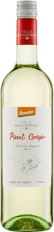 6,95 € Envío gratis | Vino Blanco Villa San Giorgio Demeter I.G.T. Terre di Chieti Italia Pinot Gris Eco — Ecológico Botella 75 cl