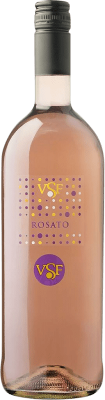10,95 € Бесплатная доставка | Розовое вино Villa Santa Flavia I.G.T. Venezia Venecia Италия Merlot — Мерло, Pinot Noir — Пино Нуар, Raboso — Рабозо Бутылка 1 L