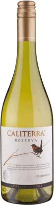 10,95 € 免费送货 | 白酒 Vina Caliterra 预订 I.G. Valle de Casablanca Valle de Curicó 智利 Chardonnay 瓶子 75 cl