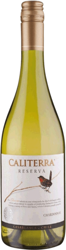12,95 € Spedizione Gratuita | Vino Bianco Viña Caliterra Riserva I.G. Valle de Casablanca Valle de Curicó Chile Chardonnay 75 cl