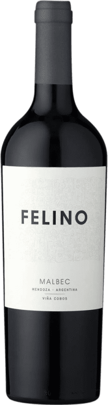 19,95 € Бесплатная доставка | Красное вино Vina Cobos Felino I.G. Mendoza Мендоса Аргентина Malbec — Мальбек Бутылка 75 cl