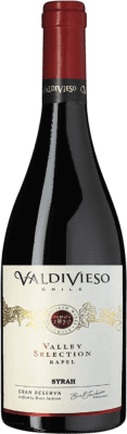 16,95 € Spedizione Gratuita | Vino rosso Valdivieso Valley Selection Gran Riserva I.G. Valle de Colchagua Chile Syrah Bottiglia 75 cl
