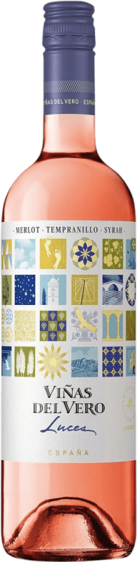 9,95 € 免费送货 | 桃红葡萄酒 Viñas del Vero Luces D.O. Somontano 阿拉贡 西班牙 Merlot, Syrah, Nebbiolo 瓶子 75 cl