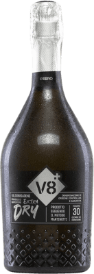 21,95 € Free Shipping | White Sparkling Wine V8 Piero Cartizze Extra Dry Superior D.O.C.G. Prosecco di Conegliano-Valdobbiadene Venecia Italy Glera 75 cl