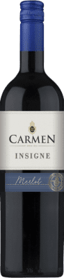 9,95 € 免费送货 | 红酒 Viña Carmen I.G. Valle Central 中央谷地 智利 Merlot, Cabernet Sauvignon 瓶子 75 cl