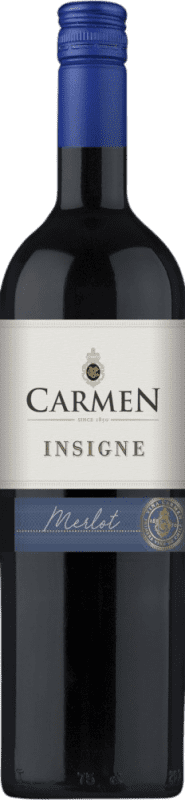 9,95 € Kostenloser Versand | Rotwein Viña Carmen I.G. Valle Central Zentrales Tal Chile Merlot, Cabernet Sauvignon Flasche 75 cl