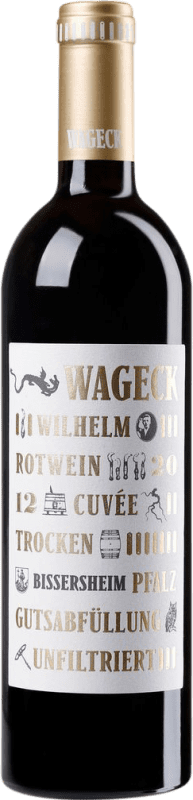 28,95 € Envio grátis | Vinho tinto Wageck Merlot Cabernet Sauvignon Cuvée Wilhelm Q.b.A. Pfälz Pfälz Alemanha Merlot, Cabernet Sauvignon Garrafa 75 cl