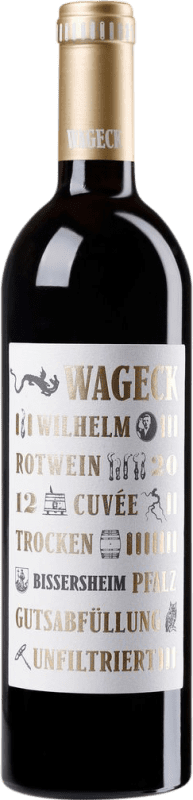 39,95 € 免费送货 | 红葡萄酒 Wageck Wilhelm Merlot Cabernet Sauvignon Cuvée Q.b.A. Pfälz 普法尔茨 德国 Merlot — 梅洛, Cabernet Sauvignon — 赤霞珠 75 cl