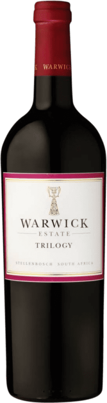 44,95 € Kostenloser Versand | Rotwein Warwick Trilogy I.G. Stellenbosch Stellenbosch Südafrika Merlot, Cabernet Sauvignon, Cabernet Franc Flasche 75 cl