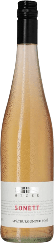 15,95 € Kostenloser Versand | Rosé-Wein Joachim Heger Sonett Rosé Trocken I.G. Baden Baden Deutschland Spätburgunder Flasche 75 cl