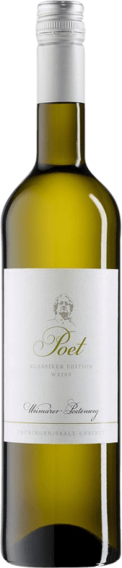 15,95 € Бесплатная доставка | Белое вино Werkstück Weimar Poet Q.b.A. Saale-Unstrut Saale Unstrut Германия Nebbiolo — Неббиоло, Riesling — Рислинг, Pinot Gris — Пино Гри, Pinot Auxerrois — Пино Оксерруа Бутылка 75 cl