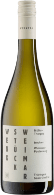 9,95 € Free Shipping | White Wine Werkstück Weimar Poetenweg Trocken — Dry Q.b.A. Saale-Unstrut Saale Unstrut Germany Müller-Thurgau 75 cl