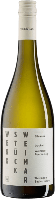 10,95 € Envío gratis | Vino Blanco Werkstück Weimar Poetenweg Trocken — Seco Q.b.A. Saale-Unstrut Saale Unstrut Alemania Silvaner Botella 75 cl
